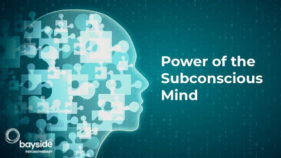 Human Brain with puzzle pieces flying out showing power of subconscious mind