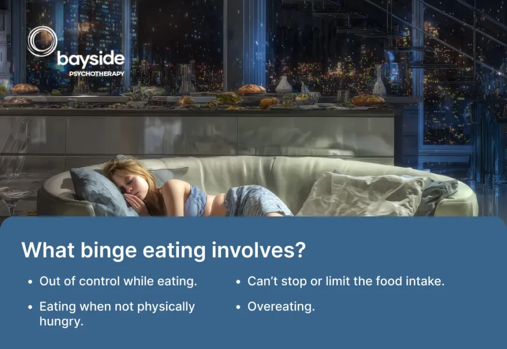 what binge eating involves