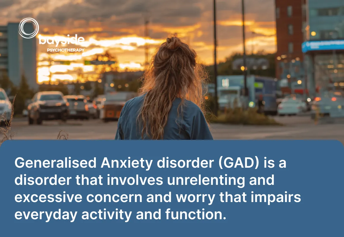 Understanding the Persistent Symptoms of Generalized Anxiety with the Bayside Psychotherapy logo