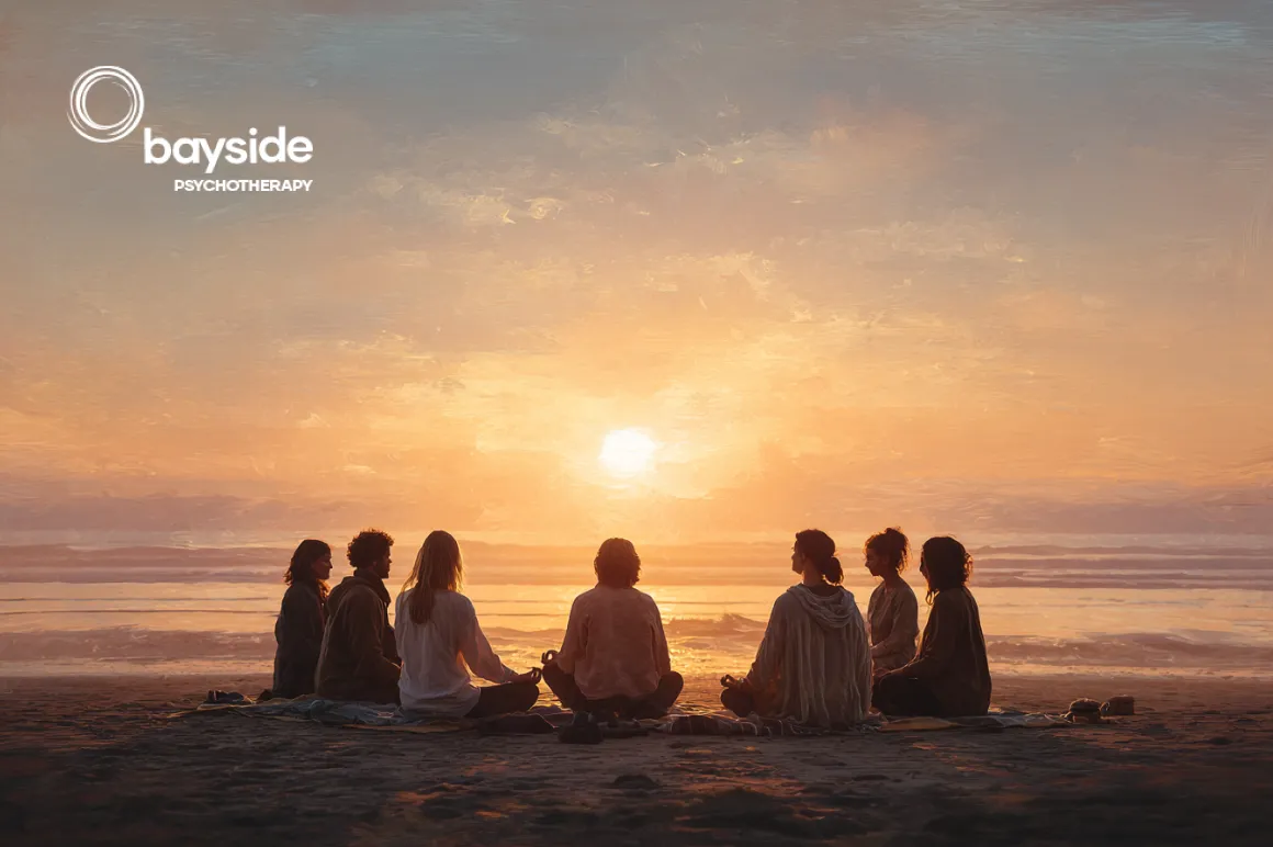 Sunset Meditation For Inner Peace Bayside Psychotherapy Melbourne