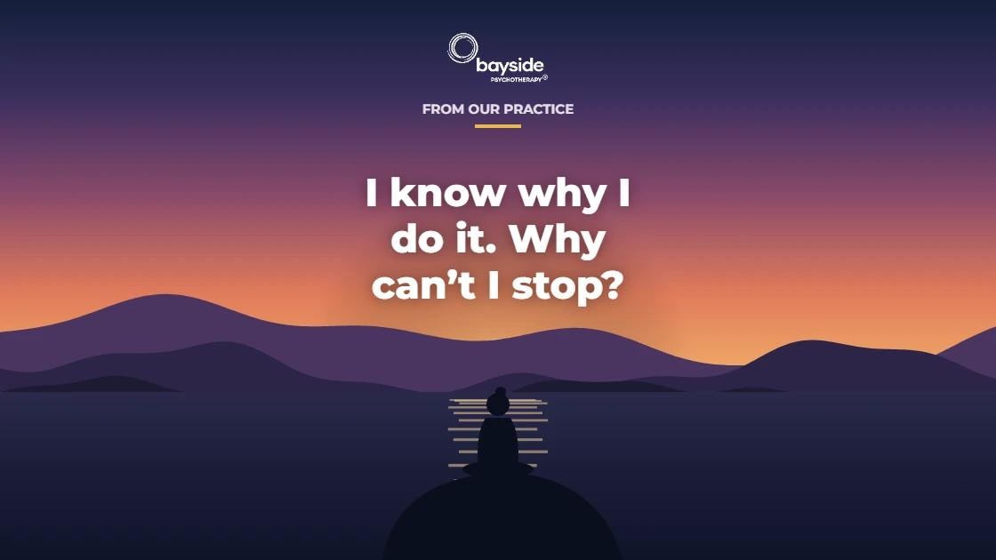 I know why I do it. Why can’t I stop? Article from Bayside Psychotherapy